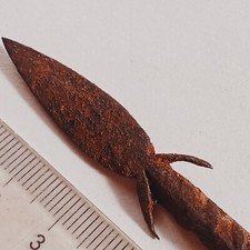ARTEFATO IMPERIAL ANTIGO ROMANO LONGSHOT FERRO PONTA DE FLECHA RELÍQUIA DE GUERRA comprar usado  Enviando para Brazil
