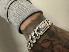 Pulsera de plata esterlina para hombre Chaps bordillo de la vieja escuela 925 sólido pesado hecho en el Reino Unido segunda mano  Embacar hacia Argentina