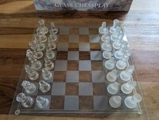 Glass chess board for sale  SOLIHULL