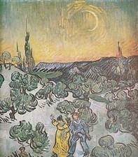 Van Gogh Promenade Al Crepuscolo Stampa Plastica Museo Sao Paulo Brasile comprar usado  Enviando para Brazil