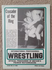 British wrestling programme for sale  LONDON