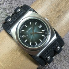 Relógio Fossil masculino JR-8338 punho pulseira de couro preto quartzo analógico 39mm 8" comprar usado  Enviando para Brazil