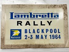 Lambretta rally national for sale  WESTON-SUPER-MARE