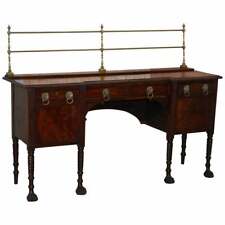 APARADOR DE MOGNO IRLANDÊS GEORGIANO ORIGINAL 1790 COM ALÇAS DE LEÃO GALERIA DE LATÃO comprar usado  Enviando para Brazil