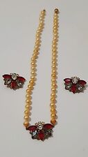 Parure collana orecchini usato  Zoagli