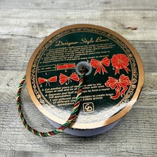 Antigos Natal Com Fio cintagem de fita Cordão Carretel, Ouro, Vermelho, Verde Corda 55 jardas 6mm comprar usado  Enviando para Brazil