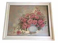 Canvas rose flower for sale  Lufkin