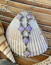 Colar de opala rosa lavanda assinado Navajo Richard Begay esterlina nativa americana comprar usado  Enviando para Brazil