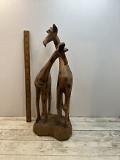 Carved wooden giraffes for sale  SOUTHAMPTON