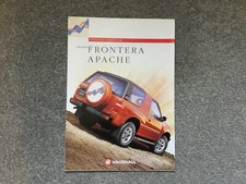 Vauxhall fronteria apache for sale  WATERLOOVILLE
