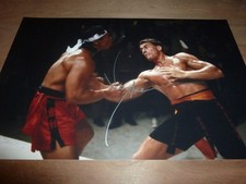 JEAN CLAUDE VAN DAMME foto assinada 12X8 BLOODSPORT KICKBOXER + CERTIFICADO DE AUTENTICIDADE comprar usado  Enviando para Brazil