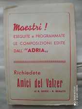 Fascicolo adria spartiti usato  Chivasso