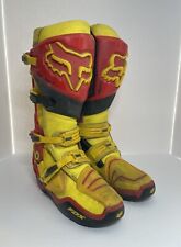 Usado, Botas Fox Racing Instinct tamanho Us M 10 EUR 44 amarelas e vermelhas motocross bicicleta suja  comprar usado  Enviando para Brazil