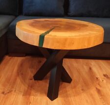 Używany, Stolik kawowy jesionowy z żywicą epoksydową coffe table  na sprzedaż  PL