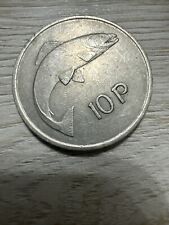 Moeda irlandesa de dez pence peixe e harpa 1969 - 10p Eire comprar usado  Enviando para Brazil