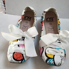 Ballerines cuir blanches d'occasion  Villiers-sur-Marne