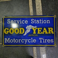 Placa de esmalte de porcelana GOODYEAR TIRES 30 X 17,5 POLEGADAS comprar usado  Enviando para Brazil