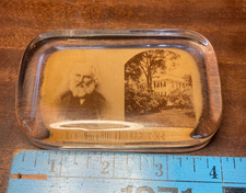 Peso de papel antigo raro Longfellow e residência comprar usado  Enviando para Brazil