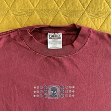 Camiseta de skate vintage anos 90 AWS ponto desbotado média 1995 MARROM VERMELHO comprar usado  Enviando para Brazil