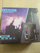 Alto-falante Bluetooth KM20 máquina de karaokê com 2 microfones sem fio comprar usado  Enviando para Brazil
