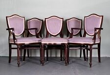 CONJUNTO DE SEIS CADEIRAS DE JANTAR ESTOFADAS SHIELDBACK INCLUINDO DOIS ESCULTORES POR FOREMOR, usado comprar usado  Enviando para Brazil