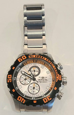 Invicta 46mm Mens Signature Watch #7334 Silver, Black, Orange. comprar usado  Enviando para Brazil