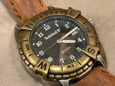 Relógio de quartzo masculino Timberland 50m data tom duplo analógico nova bateria pulseira de couro comprar usado  Enviando para Brazil