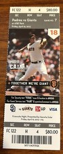 Padres giants game for sale  San Mateo