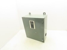 Caixa de controle de partida do motor Allen Bradley 505-BJD 14x12x5" somente gabinete, usado comprar usado  Enviando para Brazil