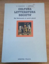 Cultura letteratura società. usato  Italia