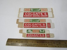 3 caixas de pasta de dente creme dental vintage/antigas fita Colgate, usado comprar usado  Enviando para Brazil