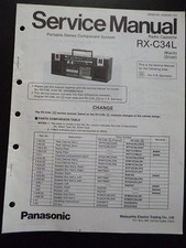 Original Service Manual  Panasonic Radio Cassette RX-C34L comprar usado  Enviando para Brazil