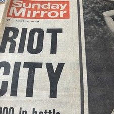 Sunday mirror 1969. for sale  MILTON KEYNES