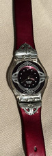 Swatch Skin SFK 299 “Glow Shine” 2006 vinho escuro 8-1/2” pulseira de couro nova bateria comprar usado  Enviando para Brazil