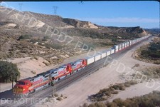 SLIDE ORIGINAL ATSF Santa Fe B40-8W 525 Action;Cajon;Dezembro de 1990 comprar usado  Enviando para Brazil