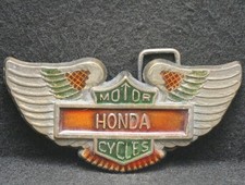 XA23146 VINTAGE DÉCADA DE 1970 ***HONDA MOTORCYCLES*** PROPAGANDA FIVELA DE CINTO MASCULINA comprar usado  Enviando para Brazil