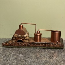 Vintage Mountain Moonshine Cobre Ainda no Tennessee Base de Madeira Lembrança comprar usado  Enviando para Brazil
