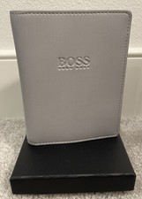 Carteira masculina Hugo Boss compartimento cartão estojo logotipo couro em relevo! - Novo, usado comprar usado  Enviando para Brazil