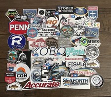 35pcs fishing decals d'occasion  Expédié en Belgium