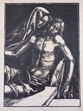 Mario delitala xilografia usato  Sassari