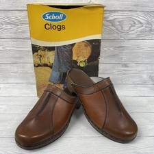 Scholl brown leather for sale  POOLE