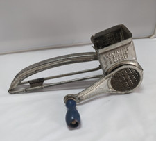 Ralador de Alimentos Vintage Metal Mouli Tambor Removível França Queijo Manivela Rotativa Azul comprar usado  Enviando para Brazil