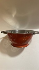 Red enamel colander for sale  NORTH SHIELDS