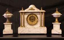 Cararra marble garniture for sale  SUNDERLAND