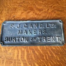 Brass makers plate for sale  DERBY