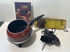 Horquillas para olla de fondue eléctrica Oster 680 caja original instrucciones recetas y manual segunda mano  Embacar hacia Mexico
