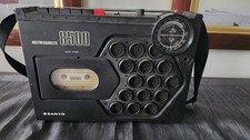 Antigo 1980 Sanyo M8500 Boombox AM/FM toca-fitas cassete gravador funciona com plugue comprar usado  Enviando para Brazil