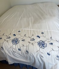Dunelm embroidered cream for sale  MILTON KEYNES