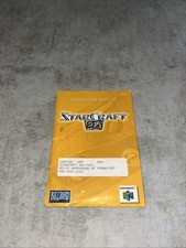 N64 Nintendo 64 StarCraft 64 - Manual de livreto autêntico original - Apenas comprar usado  Enviando para Brazil