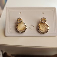 Brincos da moda em tom dourado Bling , usado comprar usado  Enviando para Brazil